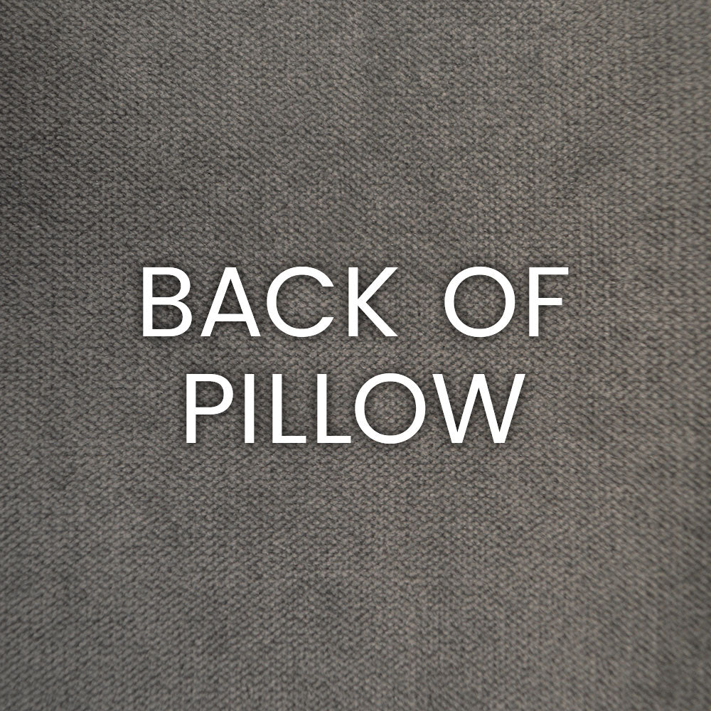 D.V. KAP HOME   24" x 24" Athenee Pillow - Smoke Band / Ribbon    - 3234-S-2424