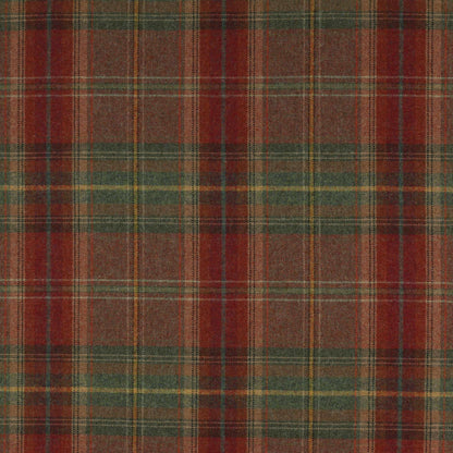 20" Red and Green 100% Wool Pillow Cover in Colefax and Fowler Galloway Plaid / F2306-01 Fabric