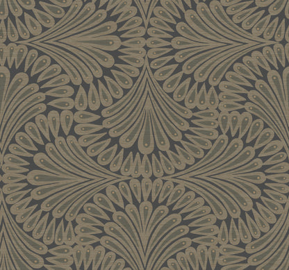 York Wallcoverings Best Sellers Cabaret Black Metallic Wallpaper  Metallics Blacks  Wallpaper - CA1501