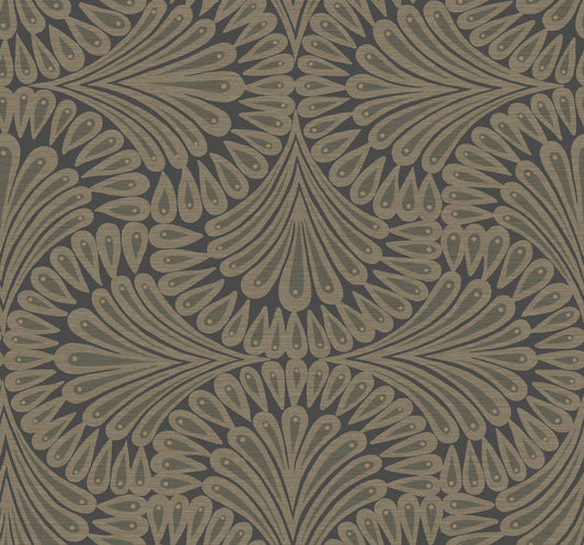 York Wallcoverings Best Sellers Cabaret Black Metallic Wallpaper  Metallics Blacks  Wallpaper - CA1501