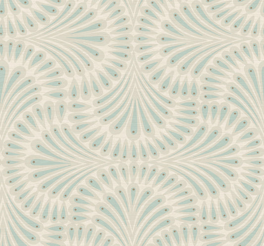 York Wallcoverings Antonina Vella Deco Cabaret Beige Metallic Wallpaper  Metallics Neutrals  Wallpaper - CA1502