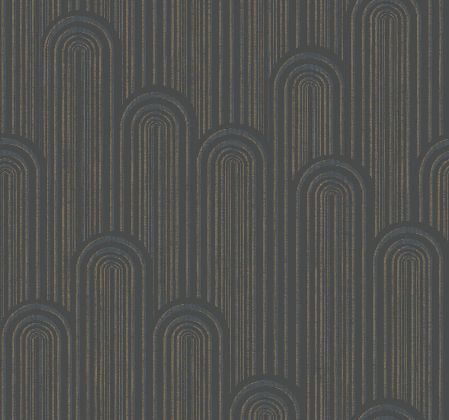 York Wallcoverings Antonina Vella Deco Speakeasy Black Metallic Wallpaper  Metallics Blacks  Wallpaper - CA1540