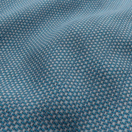 JF Fabrics FibreGuard Outdoor CABANA 66 Fabric Basketweave Blue  Jacquard, Outdoor - 9736466 J9551