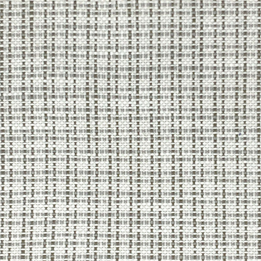 JF Fabrics Bella Dura Home CABIN 196 Fabric Basketweave, Texture, Transitional, plaid White, Brown, Grey  Woven, Outdoor - 905770196 J9411