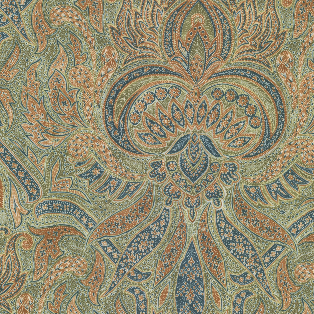 STOUT TEXTILES  UPHOLSTERY,VELVET TRADITIONAL, PAISLEY CYPRESS   - CADI-2