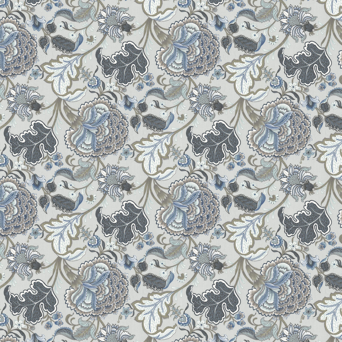 STOUT TEXTILES  MULTIPURPOSE,PRINT TRANSITIONAL,, FLORAL HAZE,POWDER,STARLIGHT   - CALE-1