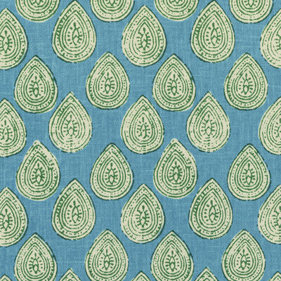 KRAVET BASICS PRINT SMALL SCALE BLUE,GREEN,WHITE   - CALICO.315.0