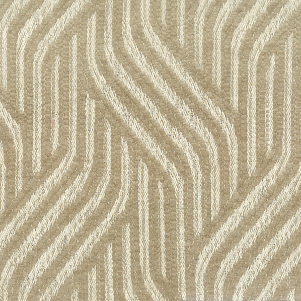 STOUT TEXTILES  UPHOLSTERY,CHENILLE TRANSITIONAL,, GEOMETRIC BEIGE   - CAMA-1