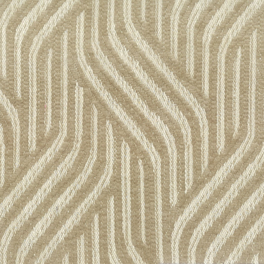 STOUT TEXTILES  UPHOLSTERY,CHENILLE TRANSITIONAL,, GEOMETRIC BEIGE   - CAMA-1