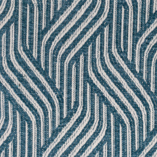 STOUT TEXTILES  UPHOLSTERY,CHENILLE TRANSITIONAL,, GEOMETRIC HARBOR,LAKE   - CAMA-2