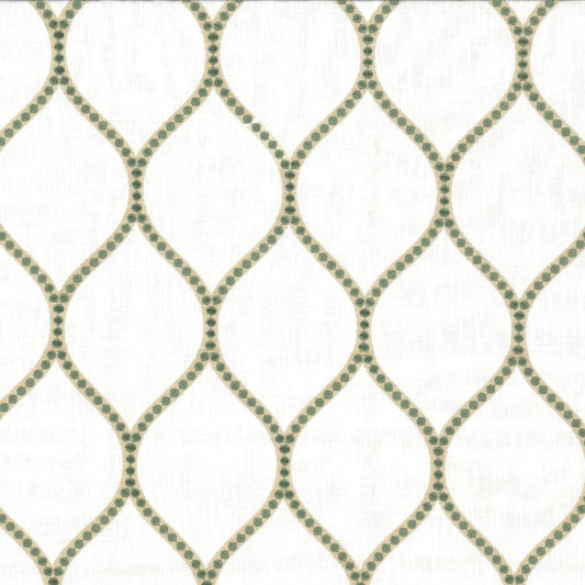 STOUT TEXTILES  MULTIPURPOSE,EMBROIDERIES TRADITIONAL, OGEE SAGE   - CAMB-2