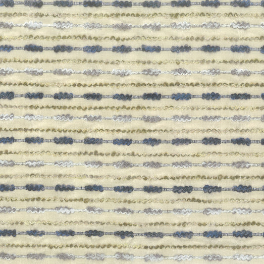 STOUT TEXTILES  MULTIPURPOSE,JACQUARD TRANSITIONAL,, STRIPE INDIGO,INK   - CANO-1