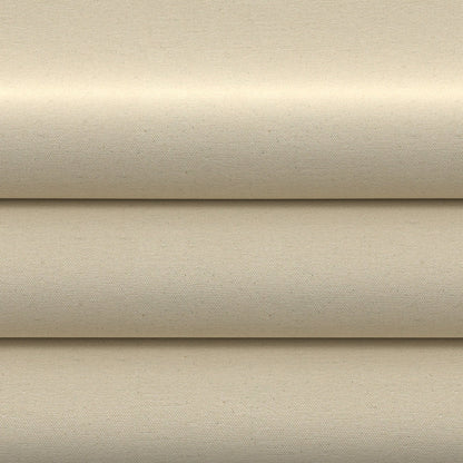 Beige solid fabric rolls in a flatlay, cream-colored upholstery fabric with a smooth weave.