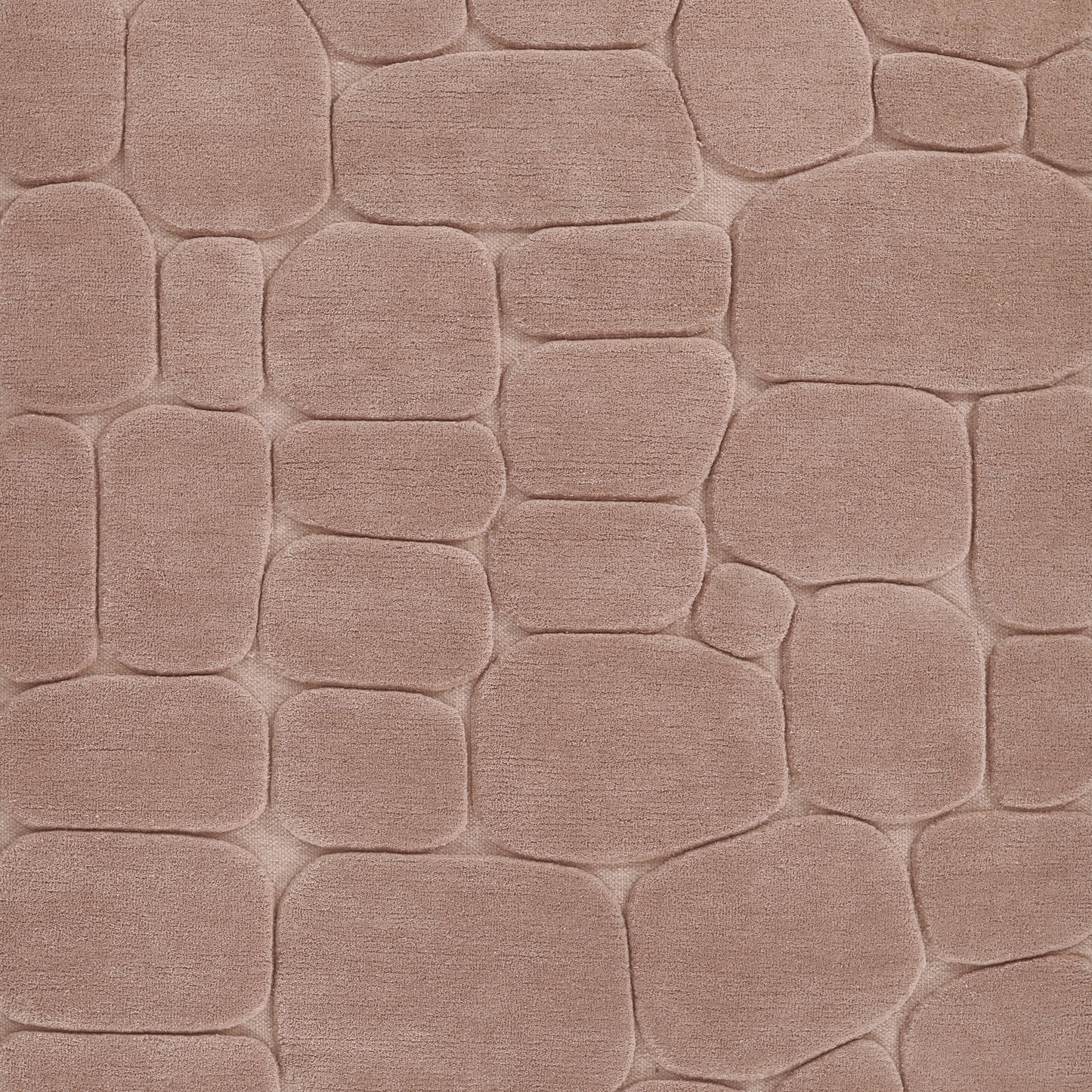 Soft pink pebbled texture with rounded rectangle blocks and subtle seams, faux leather look.