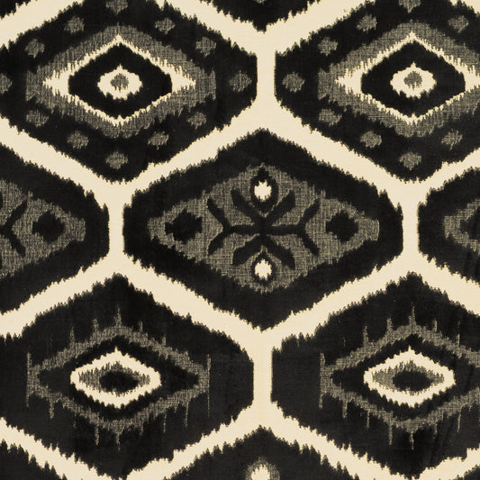 JF Fabrics JF Studio CAPTIVATE 98 Fabric Transitional,Contemporary,Diamond,Geometric Black,Creme,Beige  Jacquard,Texture,Velvet - 5500998 SJ101