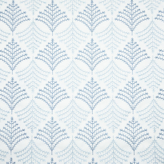 STOUT TEXTILES  MULTIPURPOSE,EMBROIDERIES TRANSITIONAL,, FLORAL AZURE   - CAPY-1