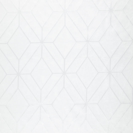 JF Fabrics  CARAT 91 Fabric Diamond,Geometric,Transitional,Contemporary,Modern White,Off White  Sheer,Wide Width,Reversible - 8434091 J8831