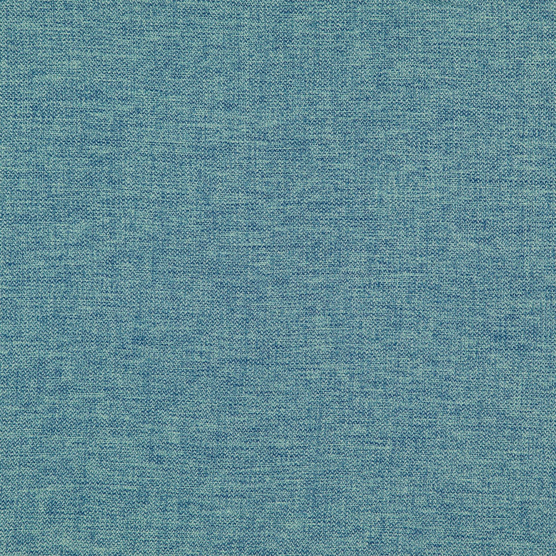 Blue denim-style woven fabric swatch with a heathered texture, versatile for apparel or upholstery.
