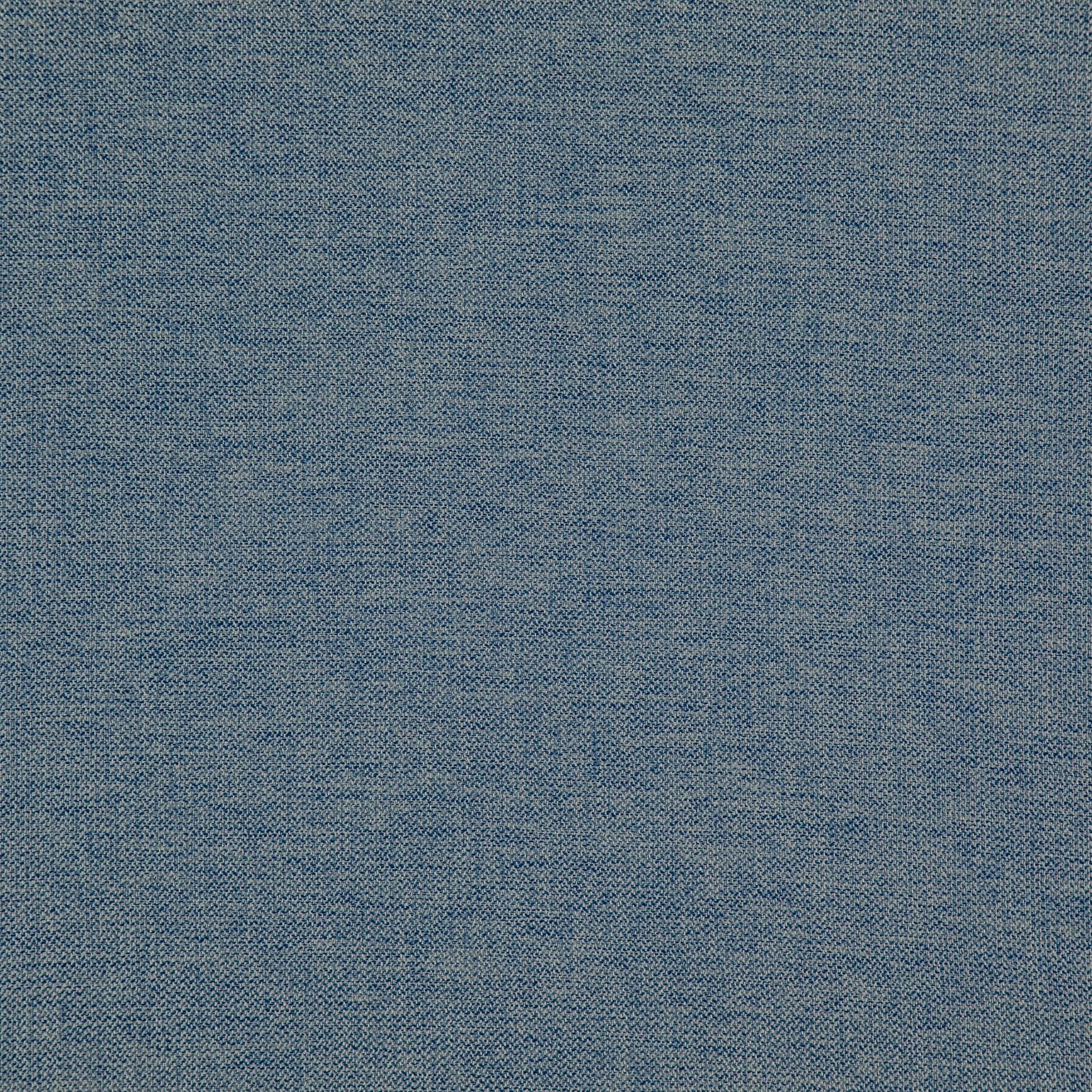 Blue fabric with a tight, textured weave and subtle wash finish.