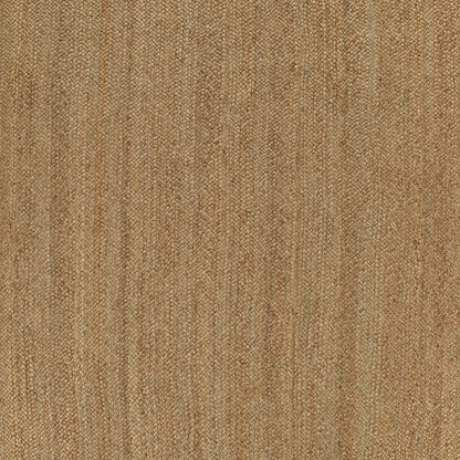Natural beige woven jute rug with textured vertical fibers; rustic rectangular floor decor.