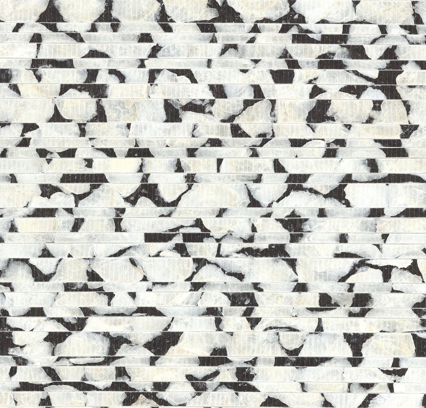 York Wallcoverings Carol Benson-Cobb Signature Capiz Offering Black and White Wallpaper  Nautical Blacks  Wallpaper - CC1201
