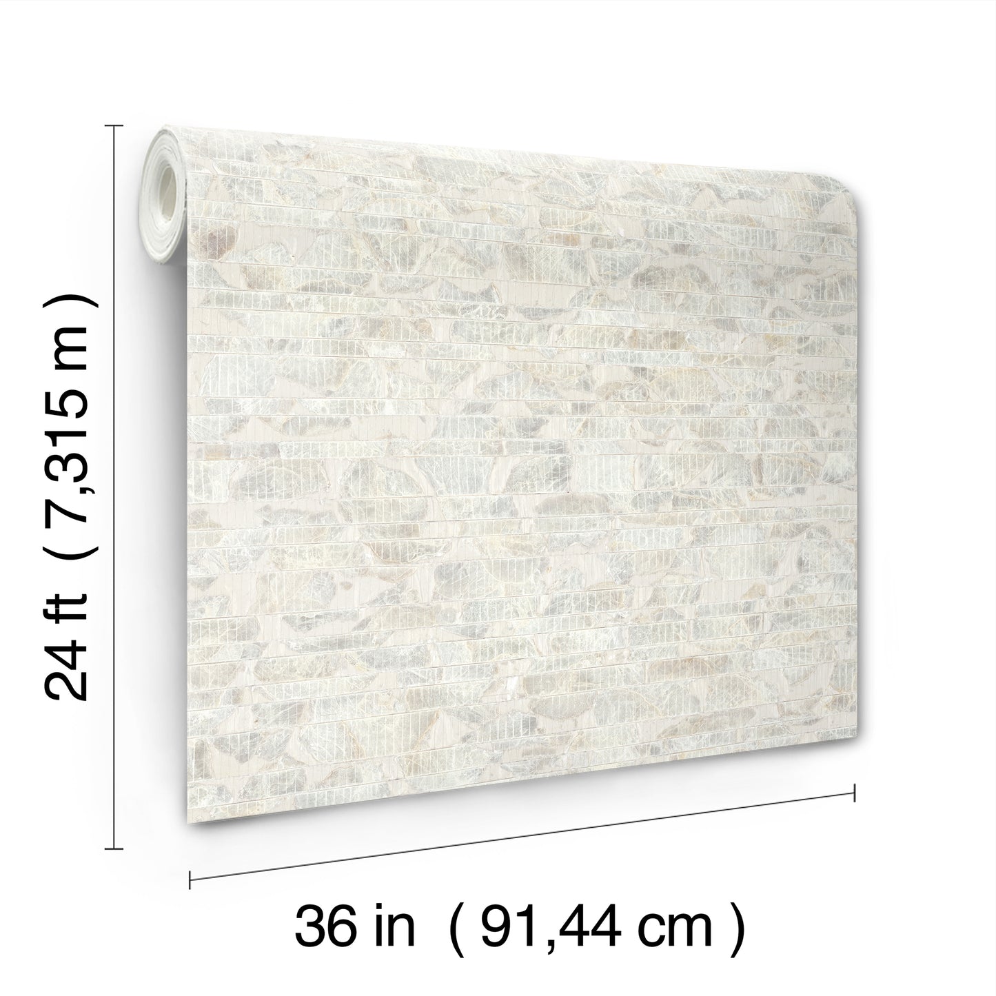 York Wallcoverings Carol Benson-Cobb Signature Capiz Offering White Pearl Wallpaper  Nautical Whites and Off-Whites  Wallpaper - CC1202