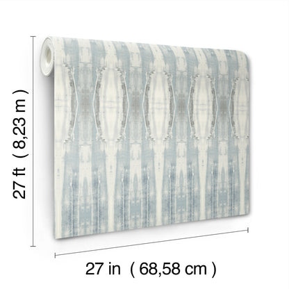 York Wallcoverings Carol Benson-Cobb Signature Escalante Blue Wallpaper  Stripes Blues  Wallpaper - CC1235
