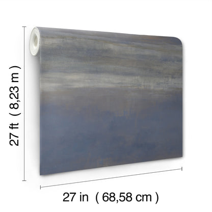 York Wallcoverings Carol Benson-Cobb Signature Serene Reflection Navy Wallpaper  Textures Blues  Wallpaper - CC1255