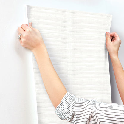 York Wallcoverings Carol Benson-Cobb Signature Grey Stone Talc Wallpaper  Geometrics Whites and Off-Whites  Wallpaper - CC1261