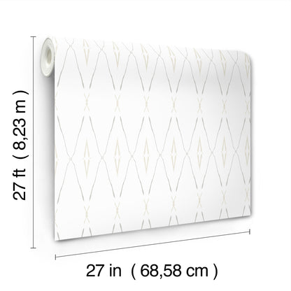 York Wallcoverings Carol Benson-Cobb Signature Artifact Silhouettes Natural Wallpaper  Geometrics Neutrals  Wallpaper - CC1283