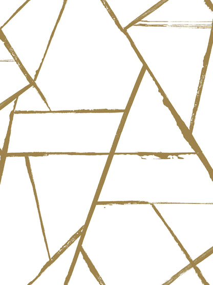 York Wallcoverings Carol Benson-Cobb Signature Intersect Gold Metallic Wallpaper  Geometrics Metallics  Wallpaper - CC1294