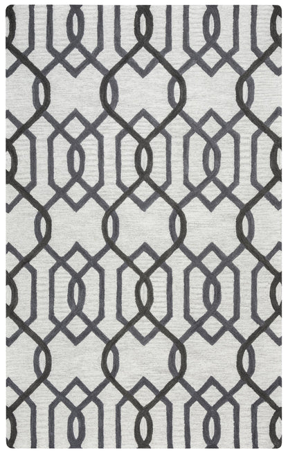 RIZZY HOME RUGS Caterine   Contemporary 10' Round    - CTRCE9526333710RD