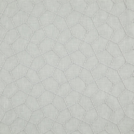 JF Fabrics CELINE 60 Fabric Transitional,Contemporary,Geometric,Metallic Blue   - 8165160 J8721