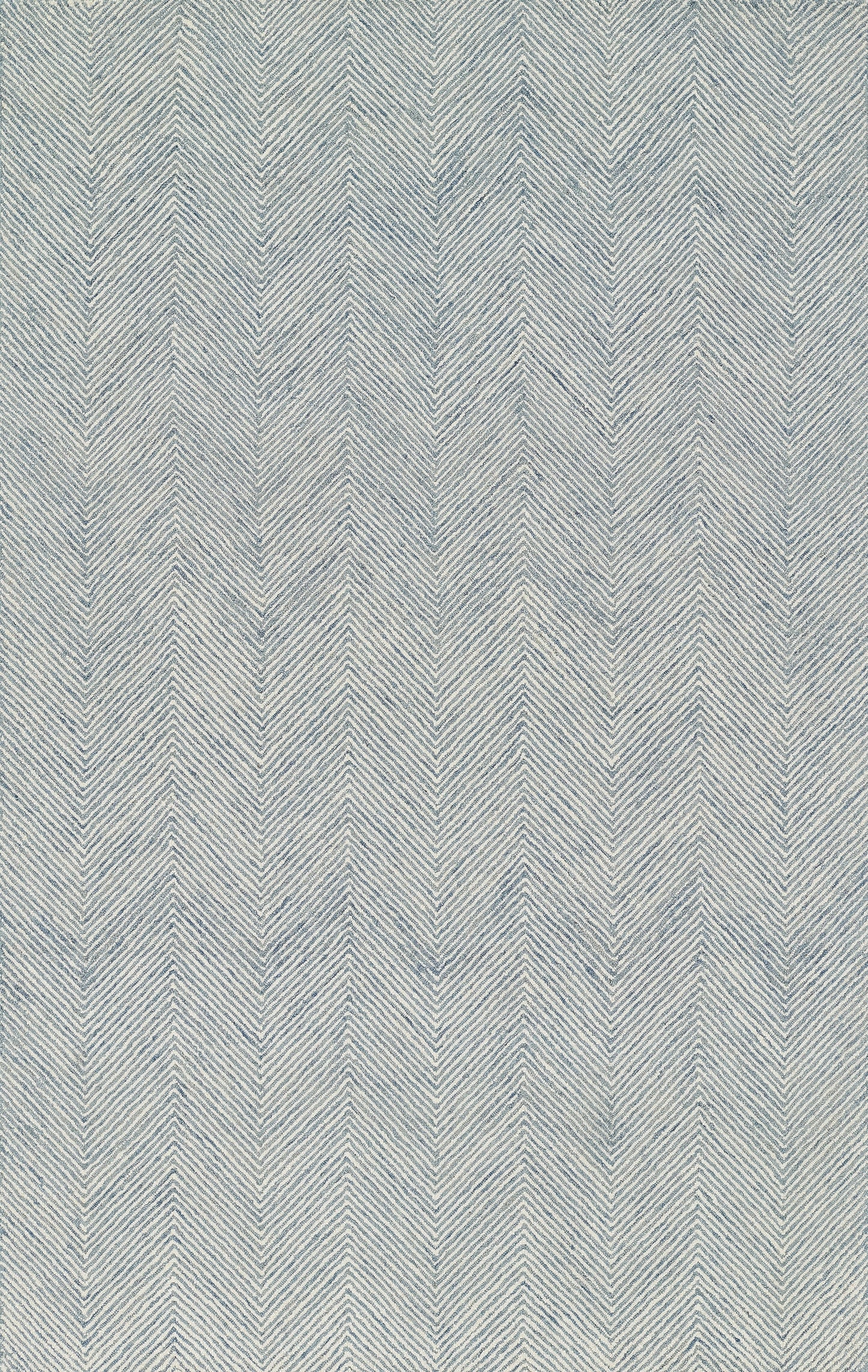 Blue & cream chevron herringbone woven rug texture