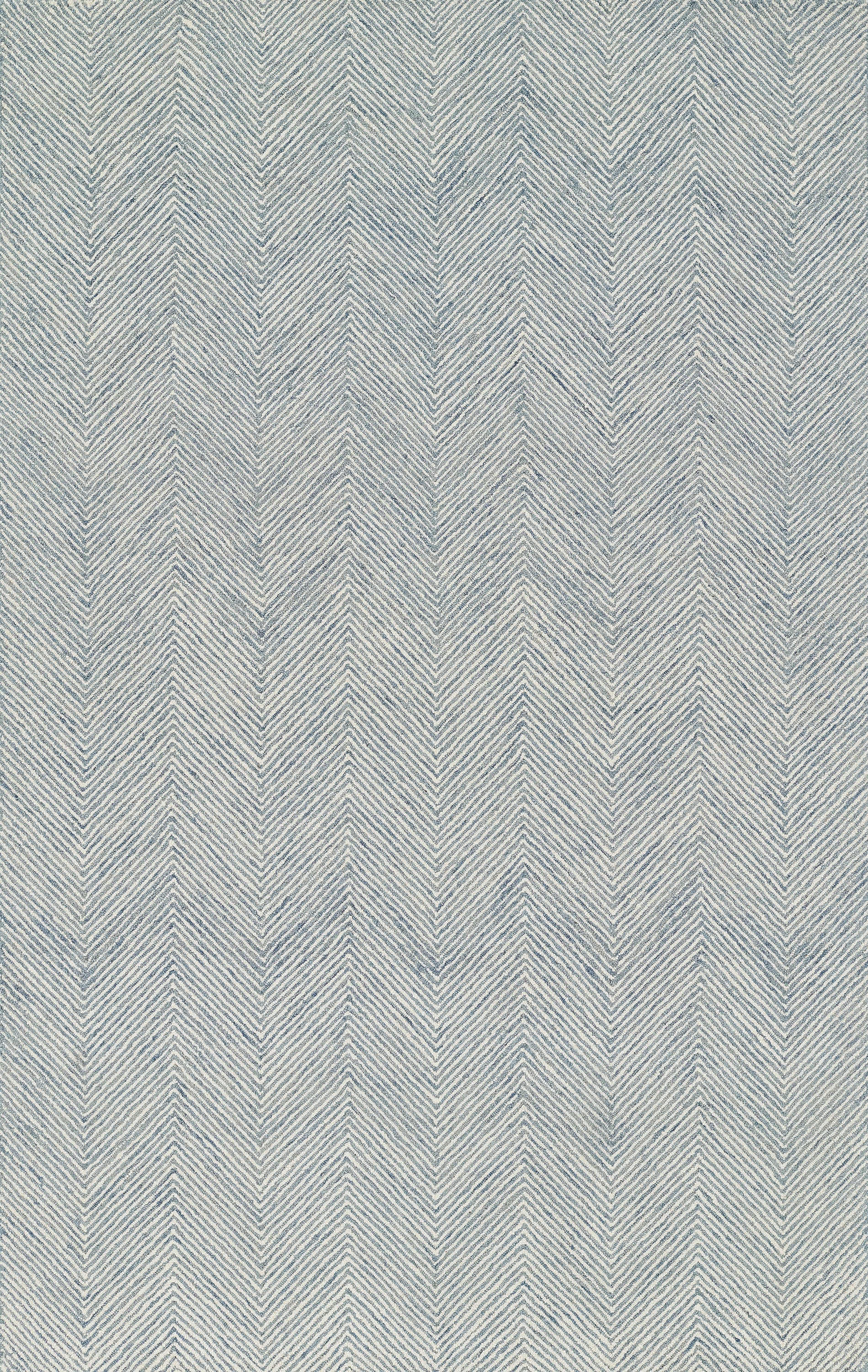 Blue & cream chevron herringbone woven rug texture