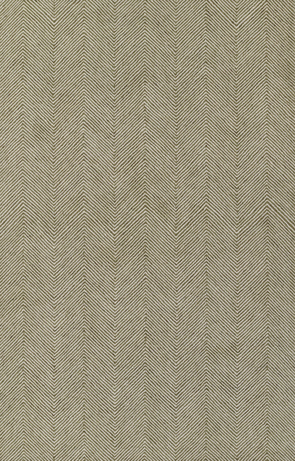Olive-green and beige chevron herringbone fabric texture with repeating V-shaped zigzag pattern.