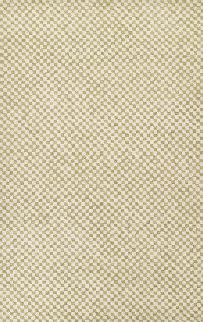 Olive green and beige checkered fabric texture with tiny square pattern.
