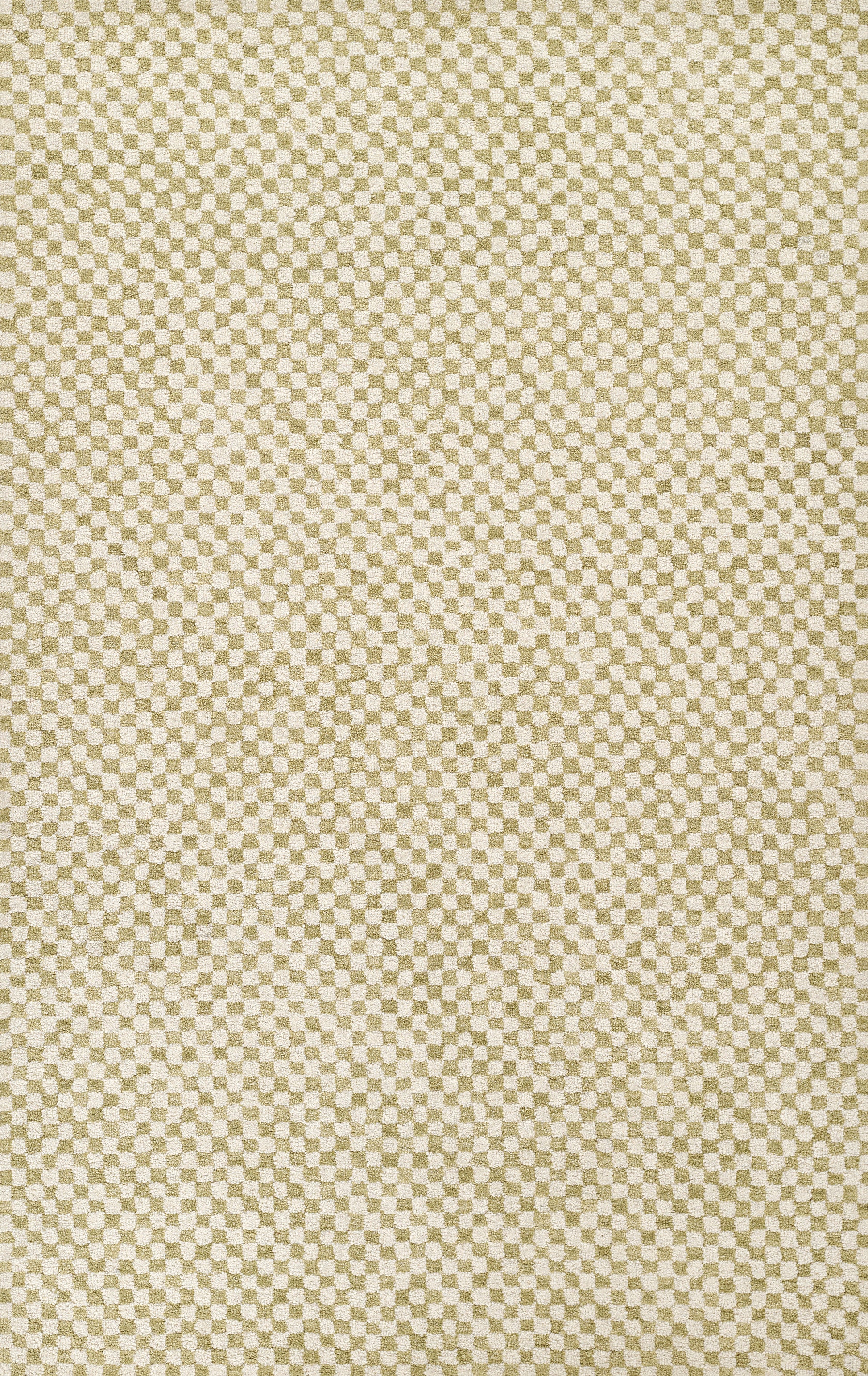 Beige and sage-green tiny checkerboard fabric texture.