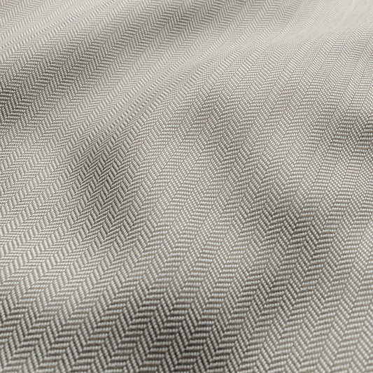JF Fabrics FibreGuard Outdoor CHARTER 95 Fabric Chevron, Mini Grey, White  Jacquard, Outdoor - 9735695 J9551