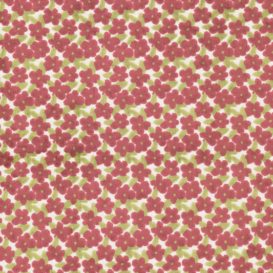 STOUT TEXTILES  UPHOLSTERY,VELVET TRADITIONAL, FLORAL BEET   - CHEL-3