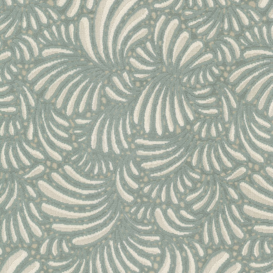 STOUT TEXTILES  UPHOLSTERY,VELVET TRANSITIONAL,, FLORAL GLACIER   - CHEY-1