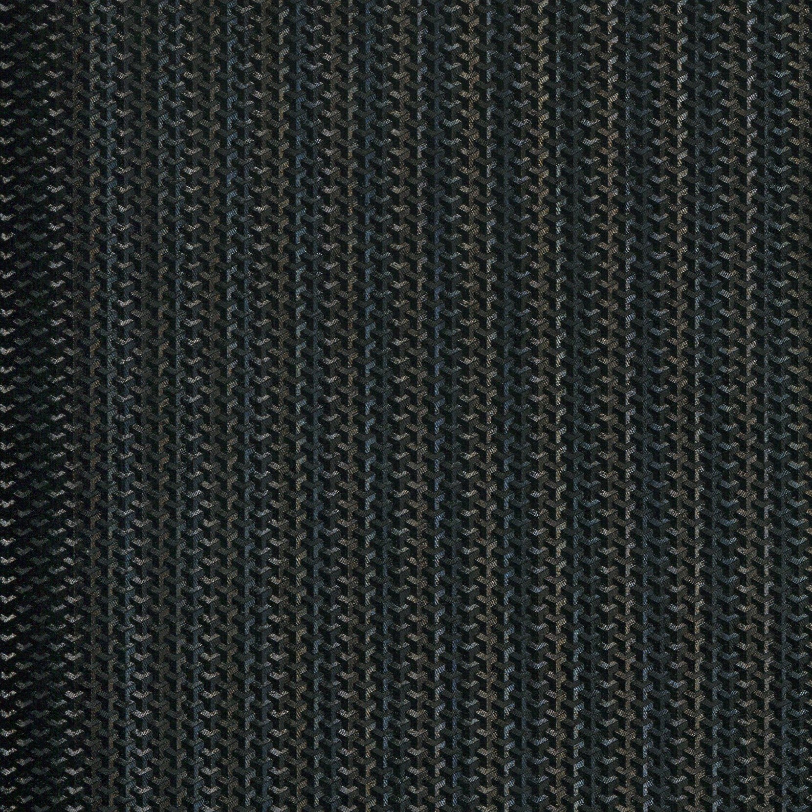 CHM-221 Black fabric swatch: square, matte black with a smooth surface, minimalist modern design.