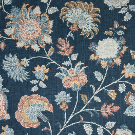 STOUT TEXTILES  MULTIPURPOSE,PRINT TRADITIONAL, FLORAL LAGOON   - CHRI-2