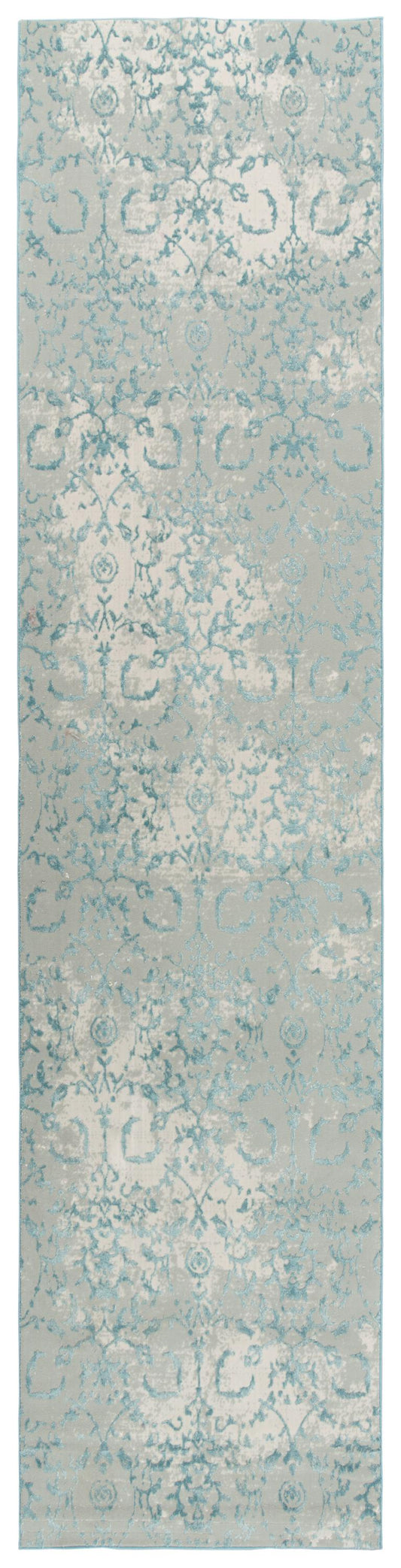 Runner rug, transitional style, 2' x 10'.