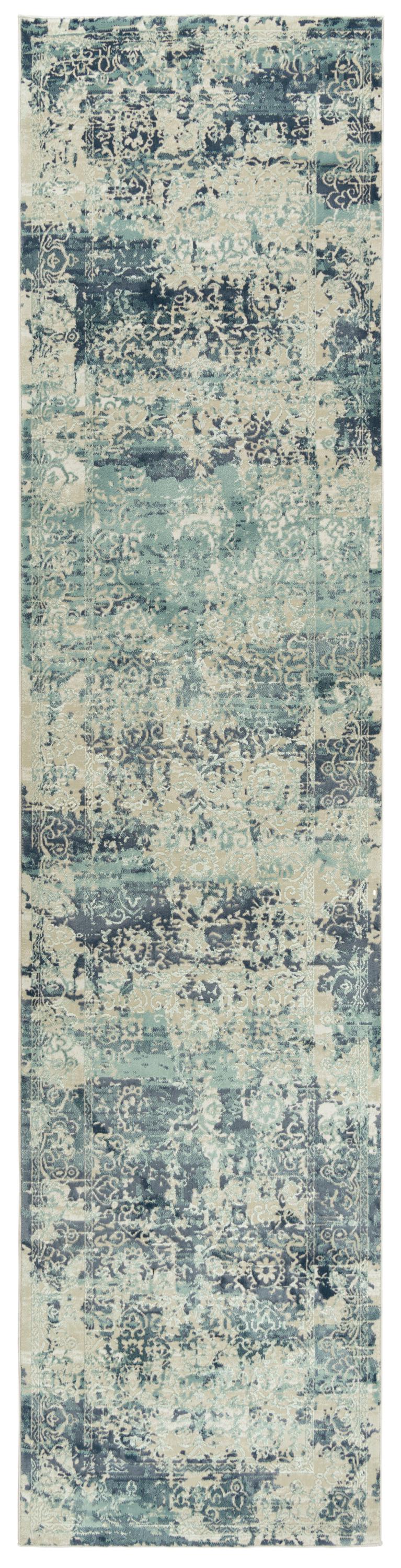 Runner rug, transitional style, 2' x 10'.