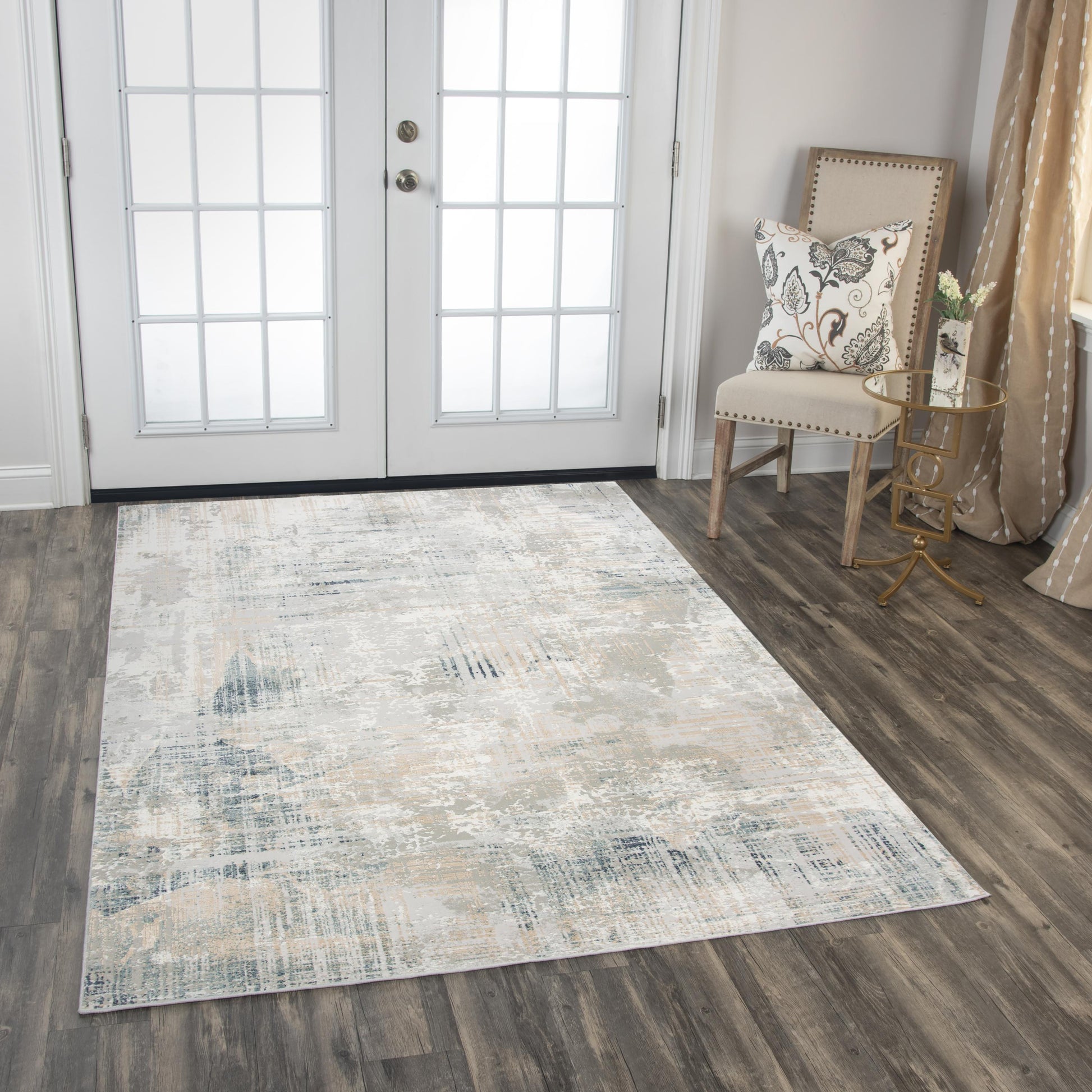 Rug, transitional style, 5' x 8'.