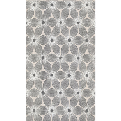 York Wallcoverings Candice Olson Modern Artisan II Everlasting White and Silver Wallpaper  Florals and Flowers Whites and Off-Whites   - CI2302