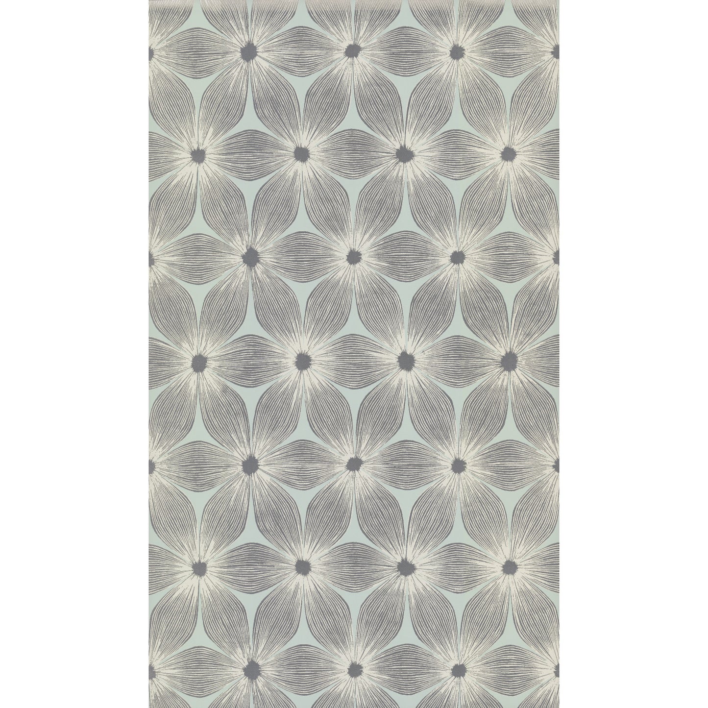 York Wallcoverings Candice Olson Modern Artisan II Everlasting Blue and Silver Wallpaper  Florals and Flowers Blues   - CI2303