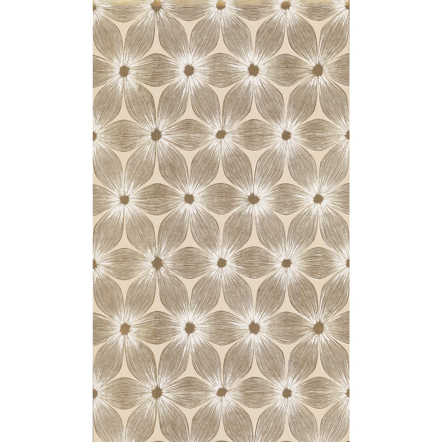 York Wallcoverings Candice Olson Modern Artisan II Everlasting Beige and Gold Wallpaper  Florals and Flowers Neutrals   - CI2304