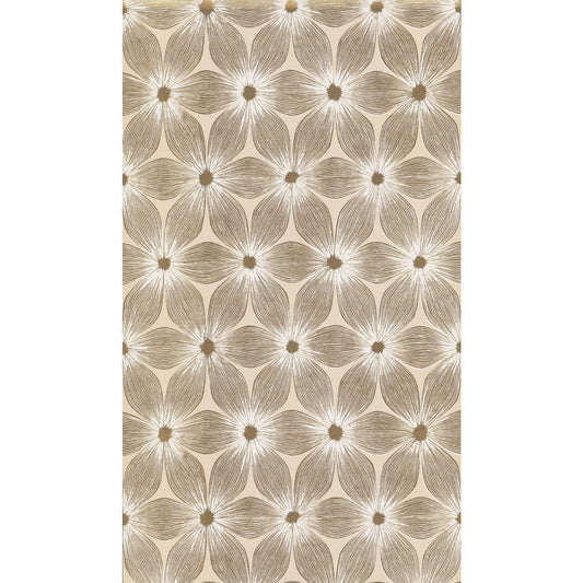 York Wallcoverings Candice Olson Modern Artisan II Everlasting Beige and Gold Wallpaper  Florals and Flowers Neutrals   - CI2304